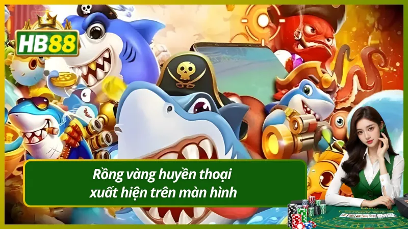 Rồng vàng huyền thoại xuất hiện trên màn hình